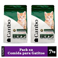 Pack x2 Comida de Gatitos Canbo Desarrollo Inicial Pollo 7kg